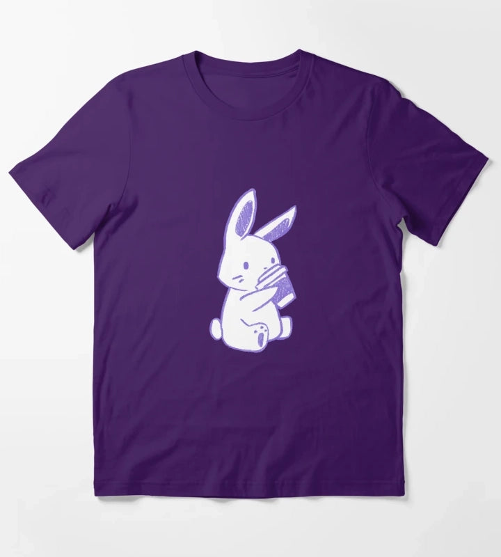 Bunny Coffee Purple T-Shirt Purple