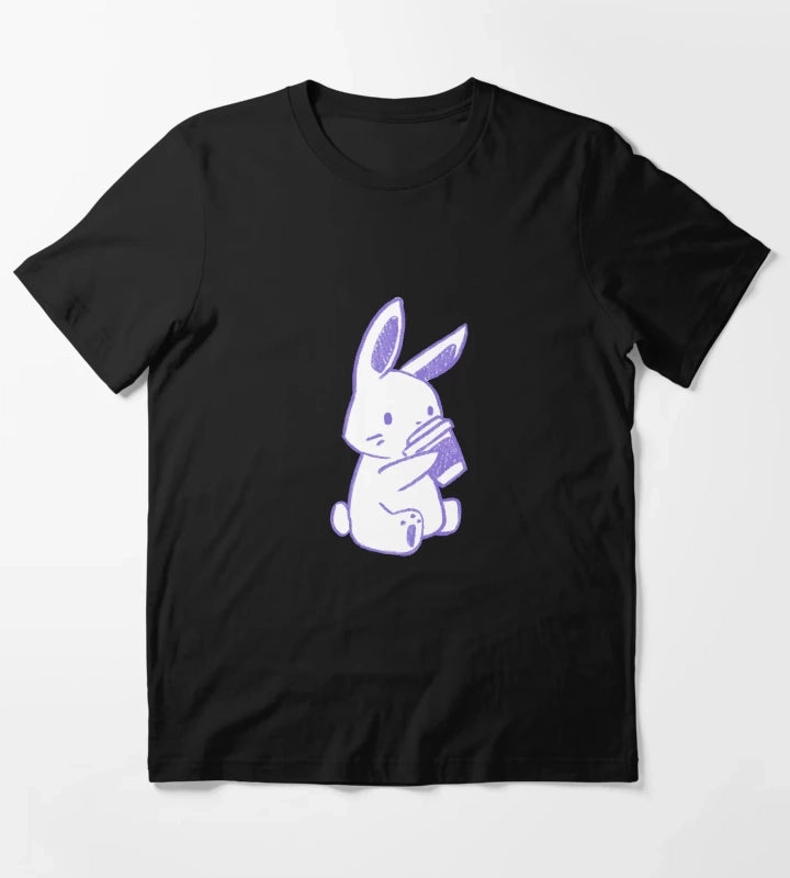 Bunny Coffee Purple T-Shirt