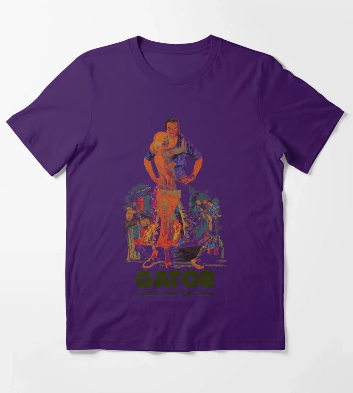 Burt Reynolds is Gator Cult Classic Fan Art T-Shirt Purple