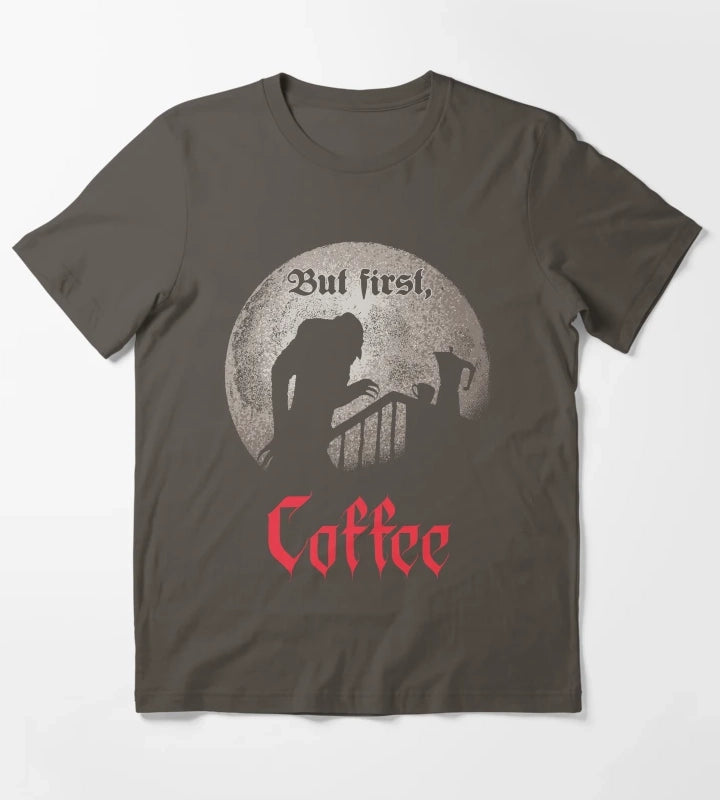 But first coffee T-Shirt Dark Grey