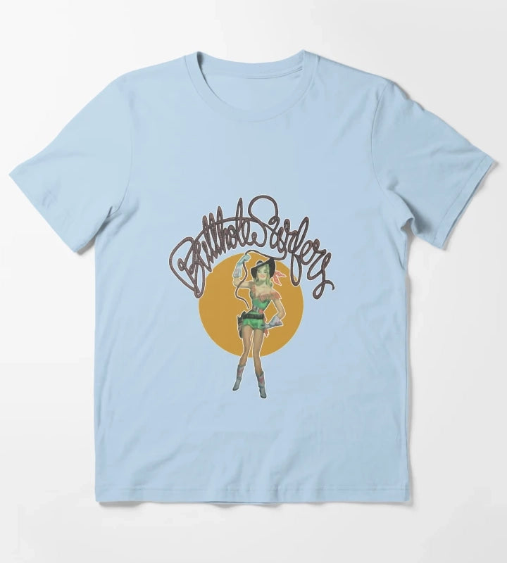 Butthole Surfers Cowgirl T-Shirt Sky Blue