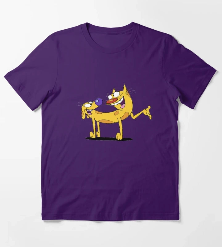 CATDOG T-Shirt Purple