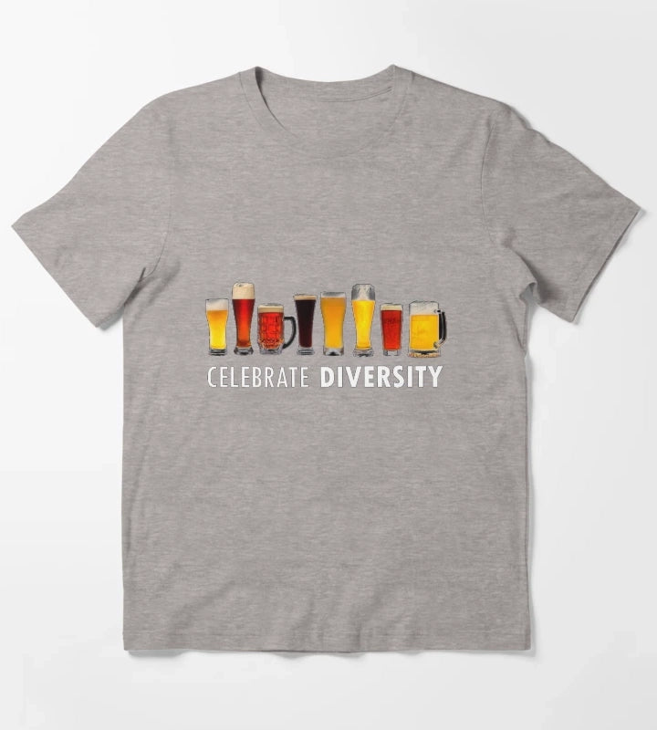 CELEBRATE DIVERSITY T-Shirt Heather Grey
