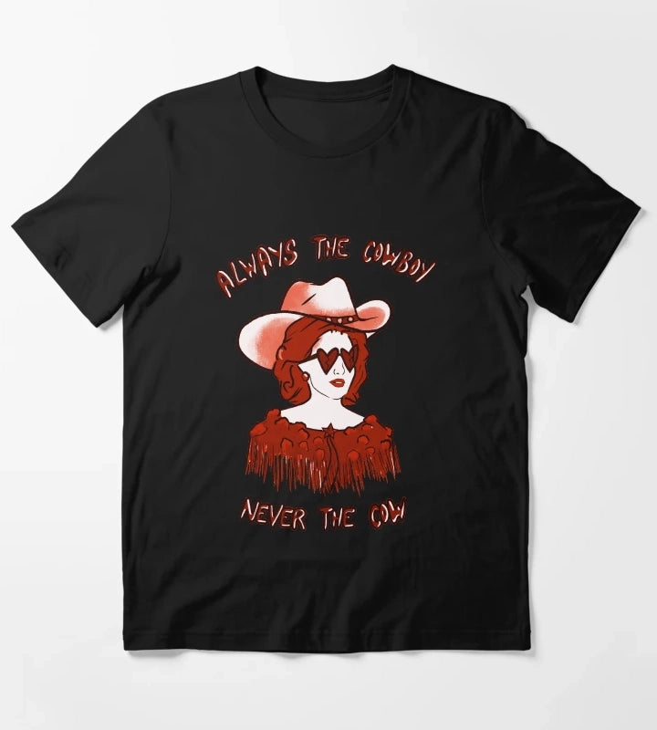 CMAT Always The Cowboy Never The Cow red T-Shirt
