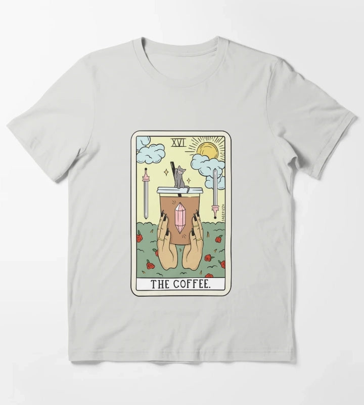 COFFEE READING LIGHT T-Shirt Light Grey