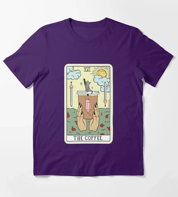COFFEE READING LIGHT T-Shirt Purple