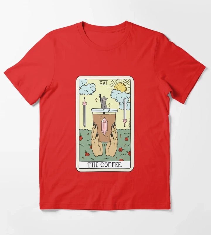 COFFEE READING LIGHT T-Shirt Red