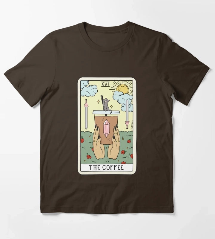 COFFEE READING LIGHT T-Shirt Brown