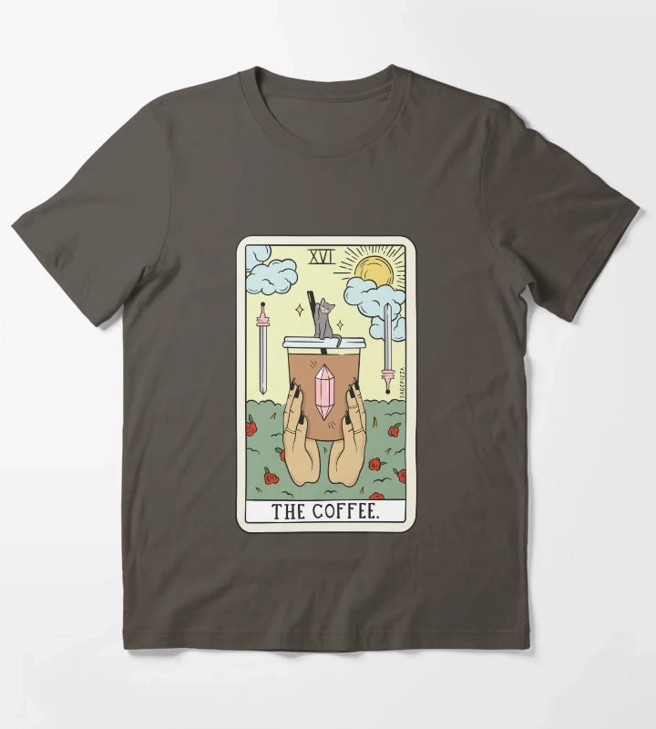 COFFEE READING LIGHT T-Shirt Dark Grey