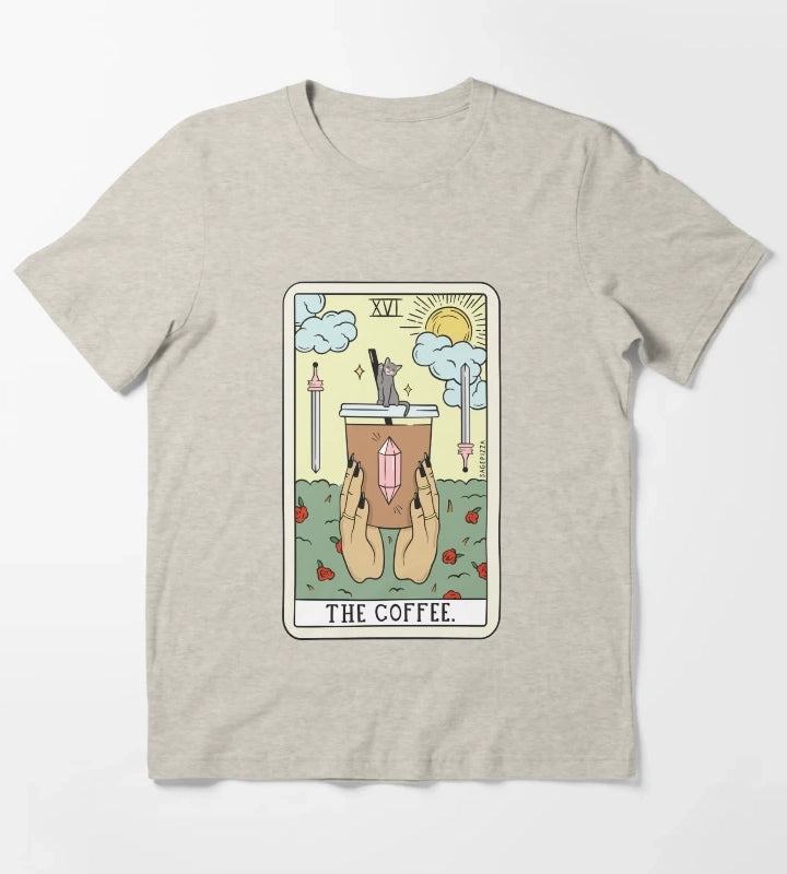 COFFEE READING LIGHT T-Shirt Cream