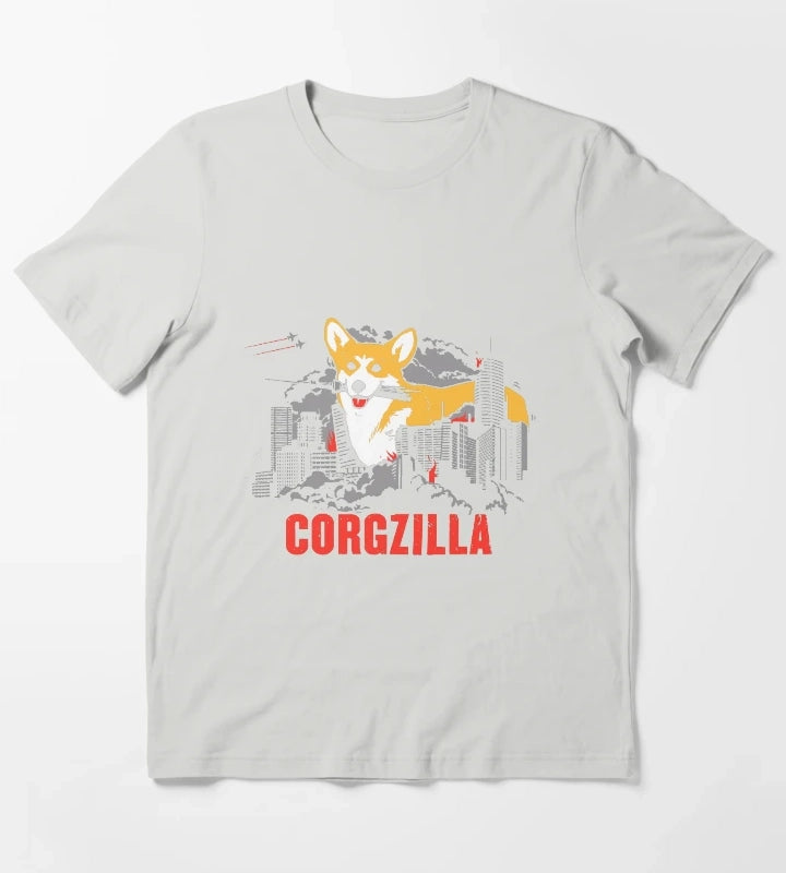 CORGZILLA T-Shirt Light Grey