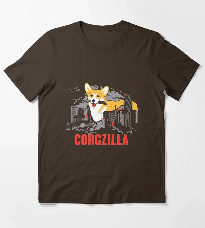 CORGZILLA T-Shirt Brown