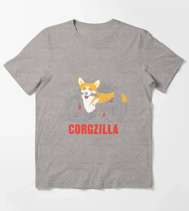 CORGZILLA T-Shirt Heather Grey
