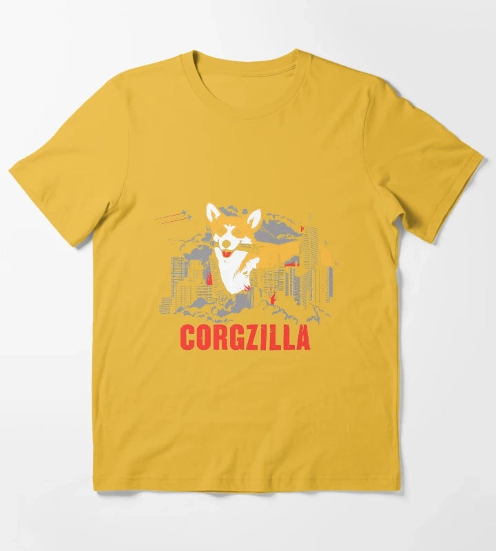 CORGZILLA T-Shirt Yellow