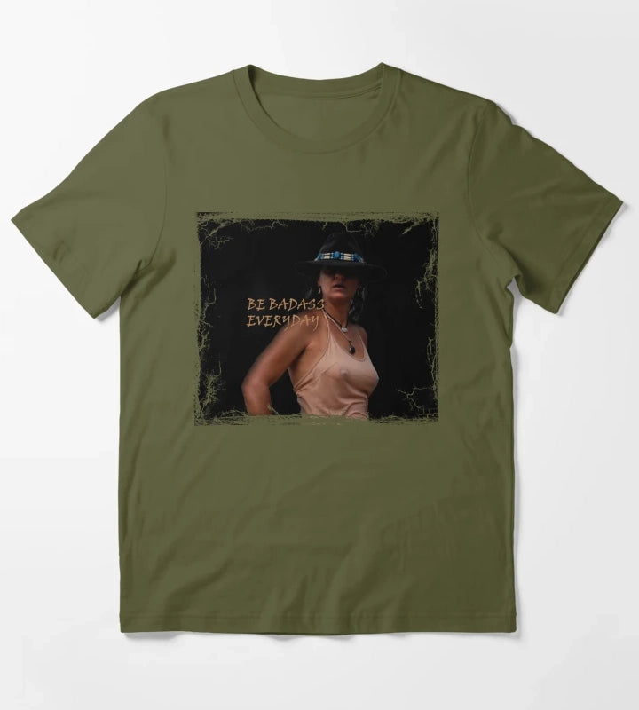 COWGIRL QUOTES COWGIRL ART T-Shirt Olive Green