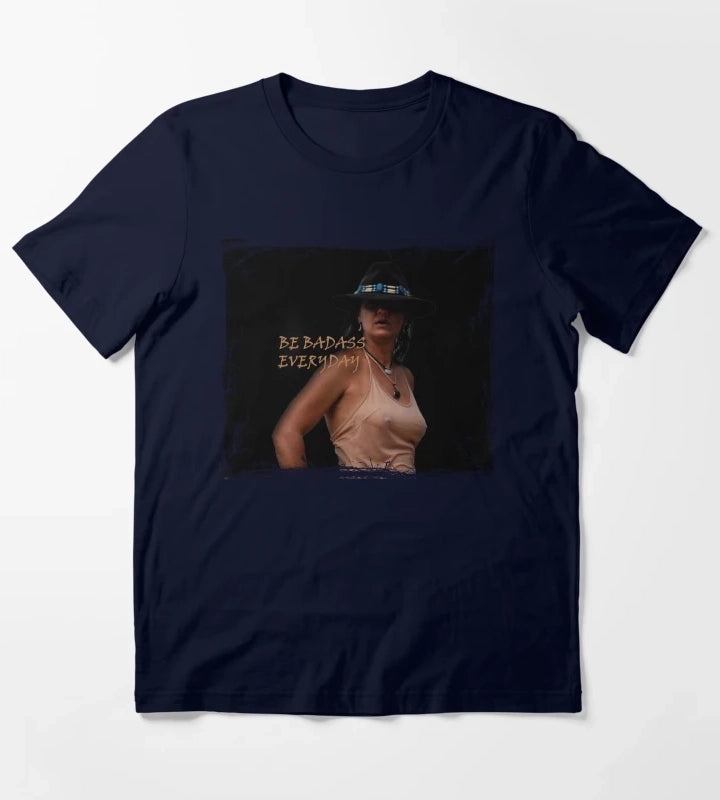 COWGIRL QUOTES COWGIRL ART T-Shirt Navy