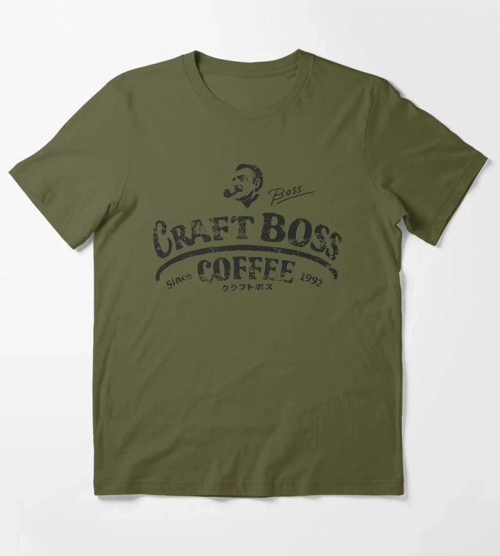 CRAFT BOSS COFFEE T-Shirt Olive Green