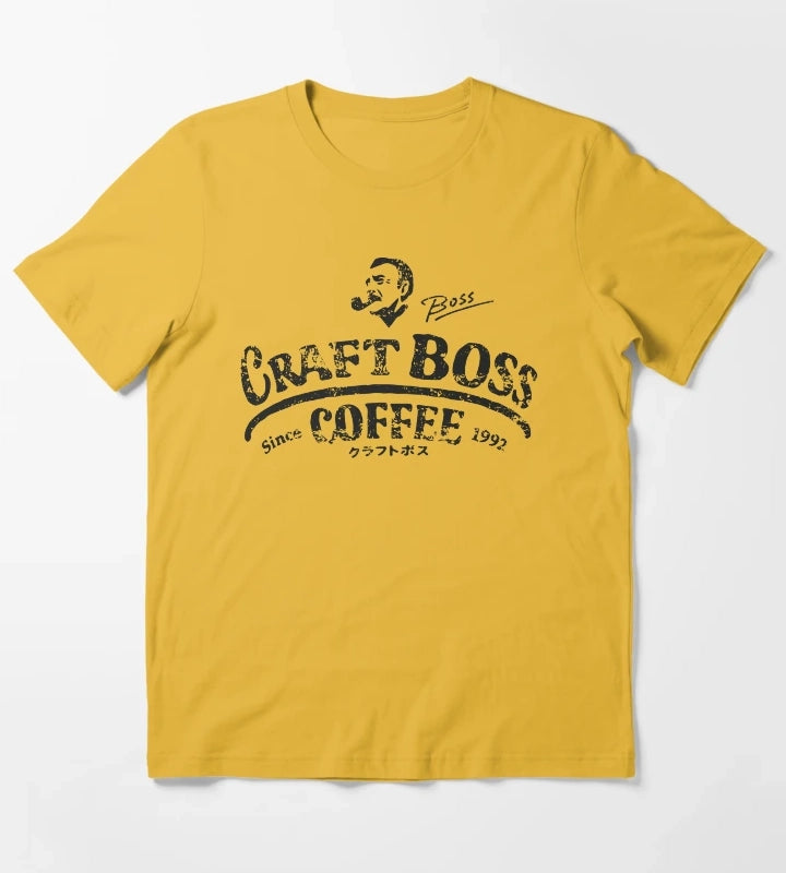 CRAFT BOSS COFFEE T-Shirt Yellow