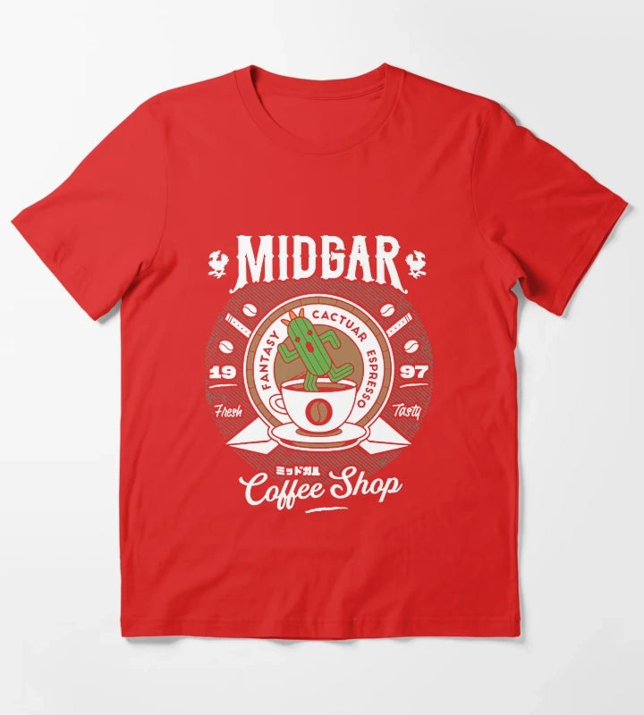 Cactuar Coffee Shop T-Shirt Red