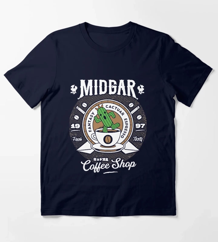 Cactuar Coffee Shop T-Shirt Navy