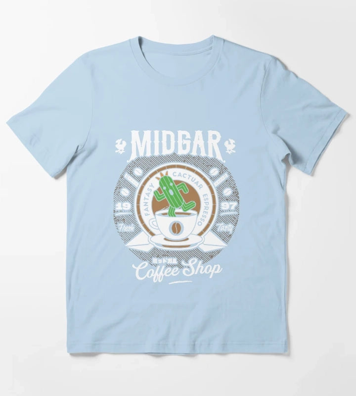 Cactuar Coffee Shop T-Shirt Sky Blue
