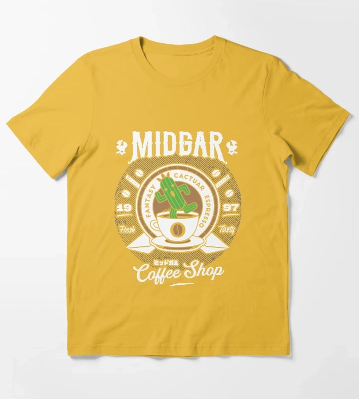 Cactuar Coffee Shop T-Shirt Yellow