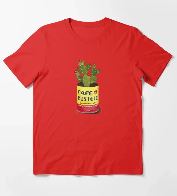Cactus in a cafe bustelo can kitchen art T-Shirt Red