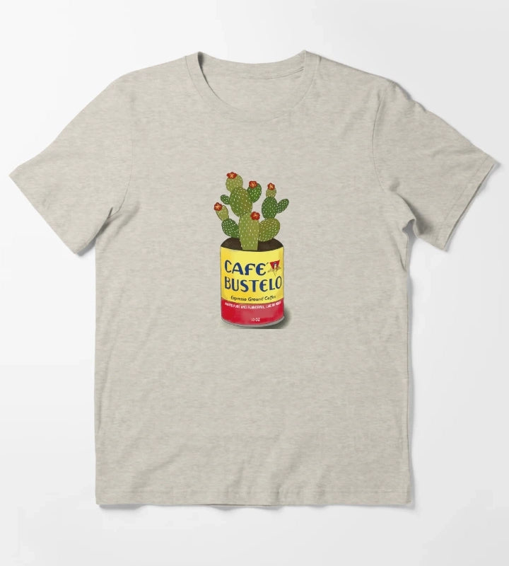 Cactus in a cafe bustelo can kitchen art T-Shirt Cream