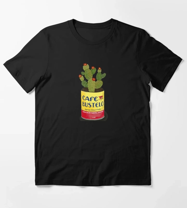 Cactus in a cafe bustelo can kitchen art T-Shirt