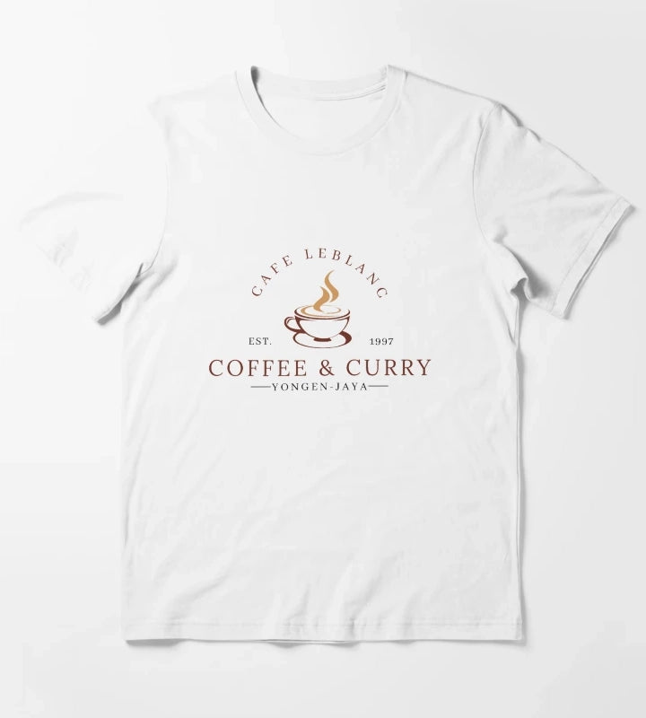 Cafe Leblanc Persona 5 Coffee and Curry T-Shirt White