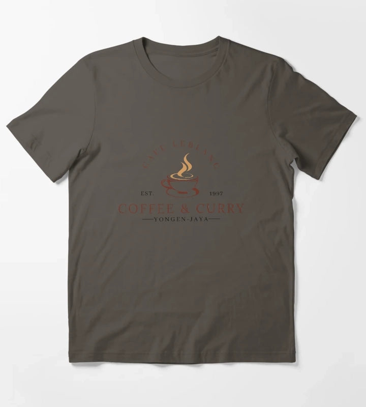 Cafe Leblanc Persona 5 Coffee and Curry T-Shirt Dark Grey