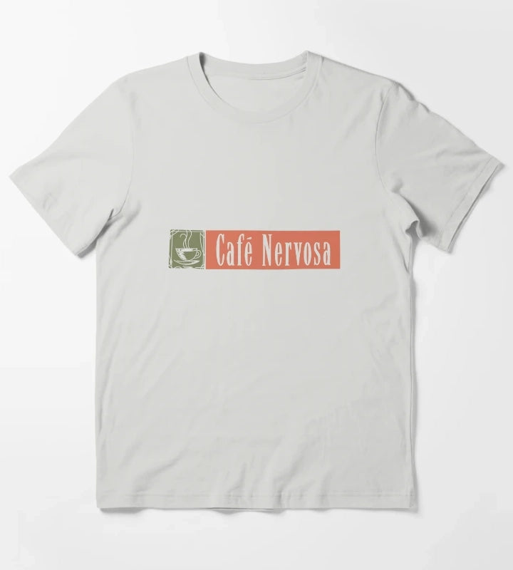 Cafe Nervosa T-Shirt Light Grey