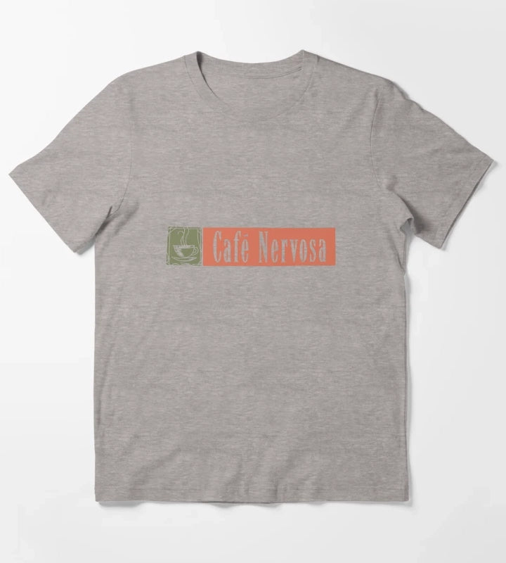 Cafe Nervosa T-Shirt Heather Grey
