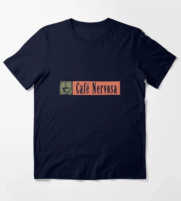 Cafe Nervosa T-Shirt Navy