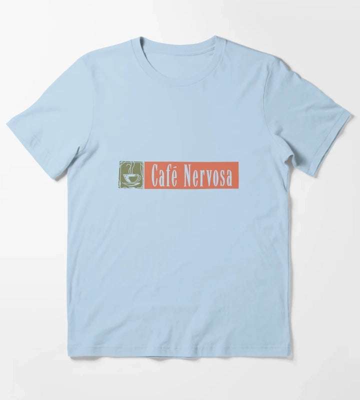 Cafe Nervosa T-Shirt Sky Blue
