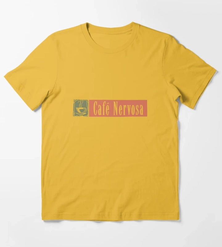 Cafe Nervosa T-Shirt Yellow