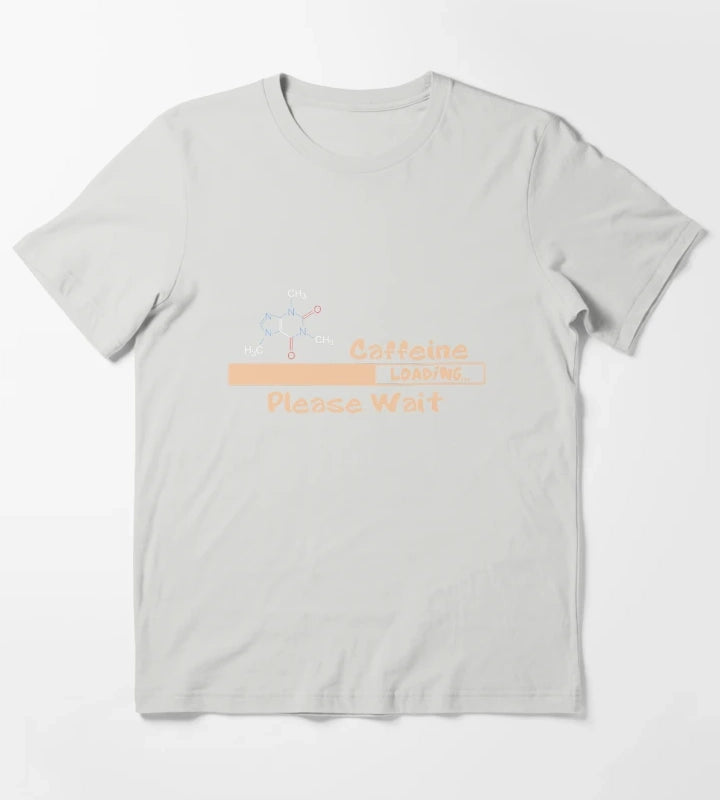 Caffeine Loading T-Shirt Light Grey