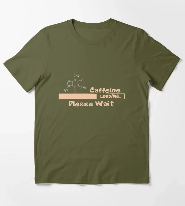 Caffeine Loading T-Shirt Olive Green
