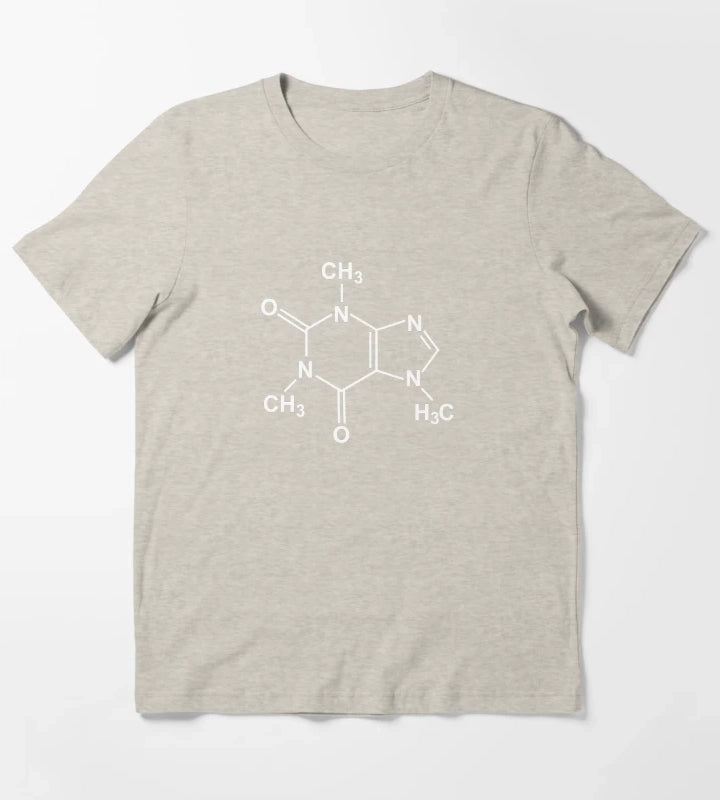 Caffeine Molecule T-Shirt Cream