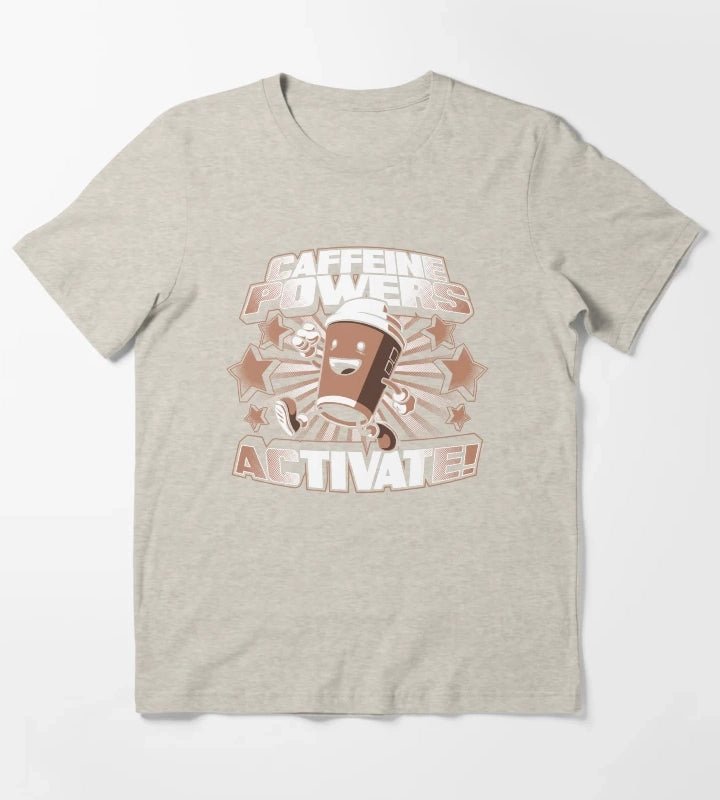 Caffeine Powers Activate T-Shirt Cream
