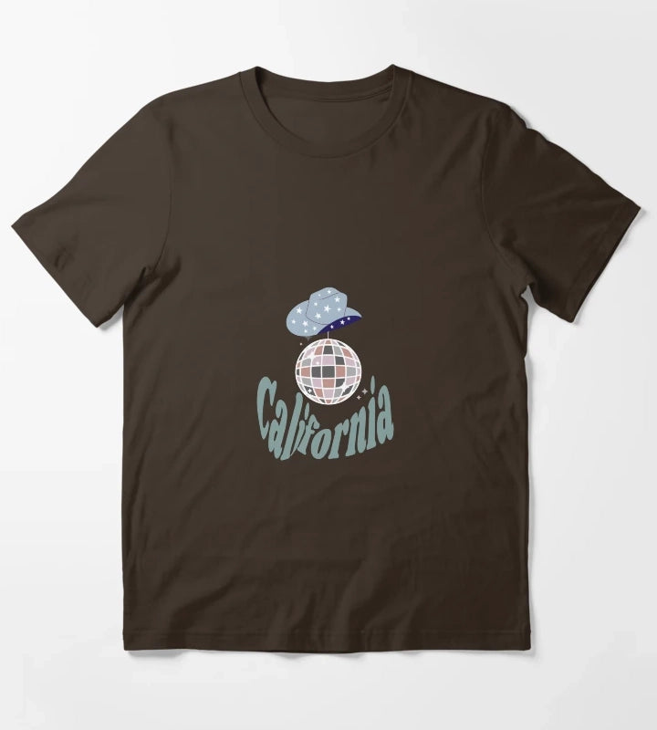 California Disco Cowgirl T-Shirt Brown