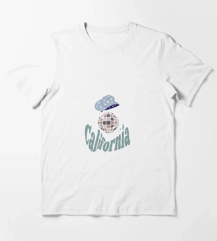 California Disco Cowgirl T-Shirt White