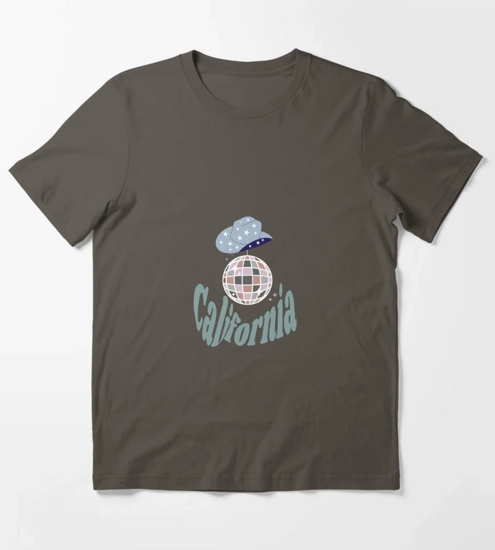 California Disco Cowgirl T-Shirt Dark Grey