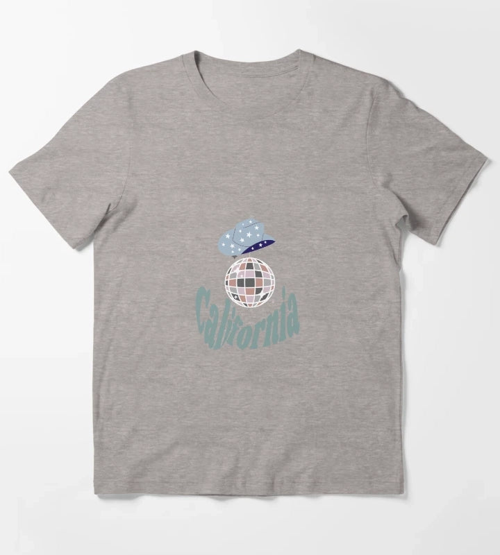 California Disco Cowgirl T-Shirt Heather Grey