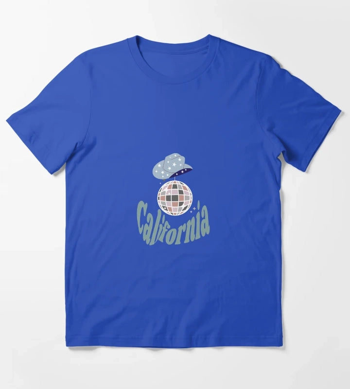 California Disco Cowgirl T-Shirt Blue