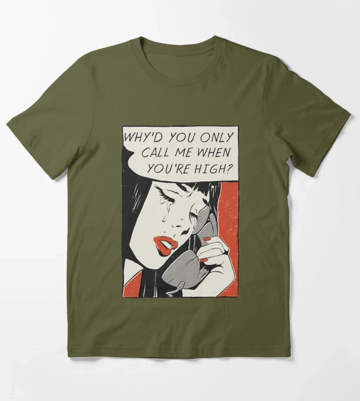 Call me T-Shirt Olive Green