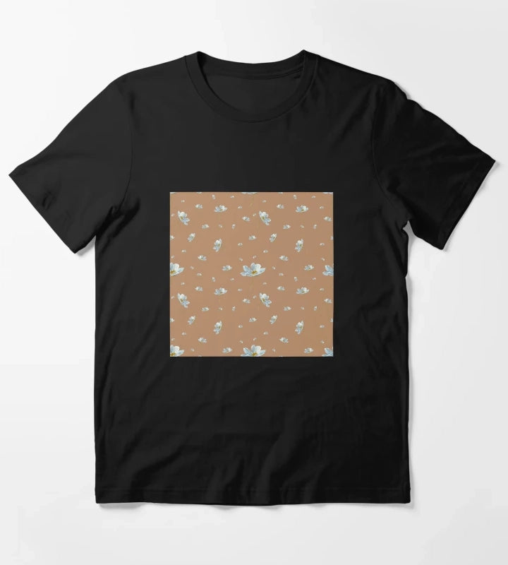 Camomile daisy pattern a watercolor pattern beige T-Shirt