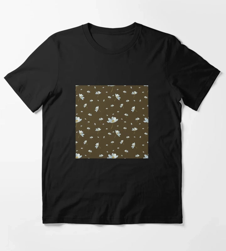 Camomile daisy pattern a watercolor pattern green T-Shirt
