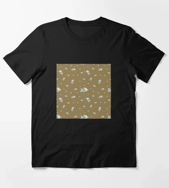 Camomile daisy pattern a watercolor pattern khaki T-Shirt