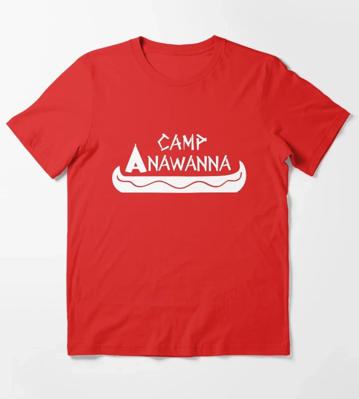 Camp Anawanna White T-Shirt Red